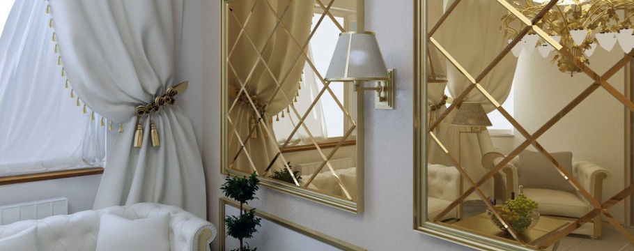 Зеркальная золотистая плитка Зеркальная золотистая плитка